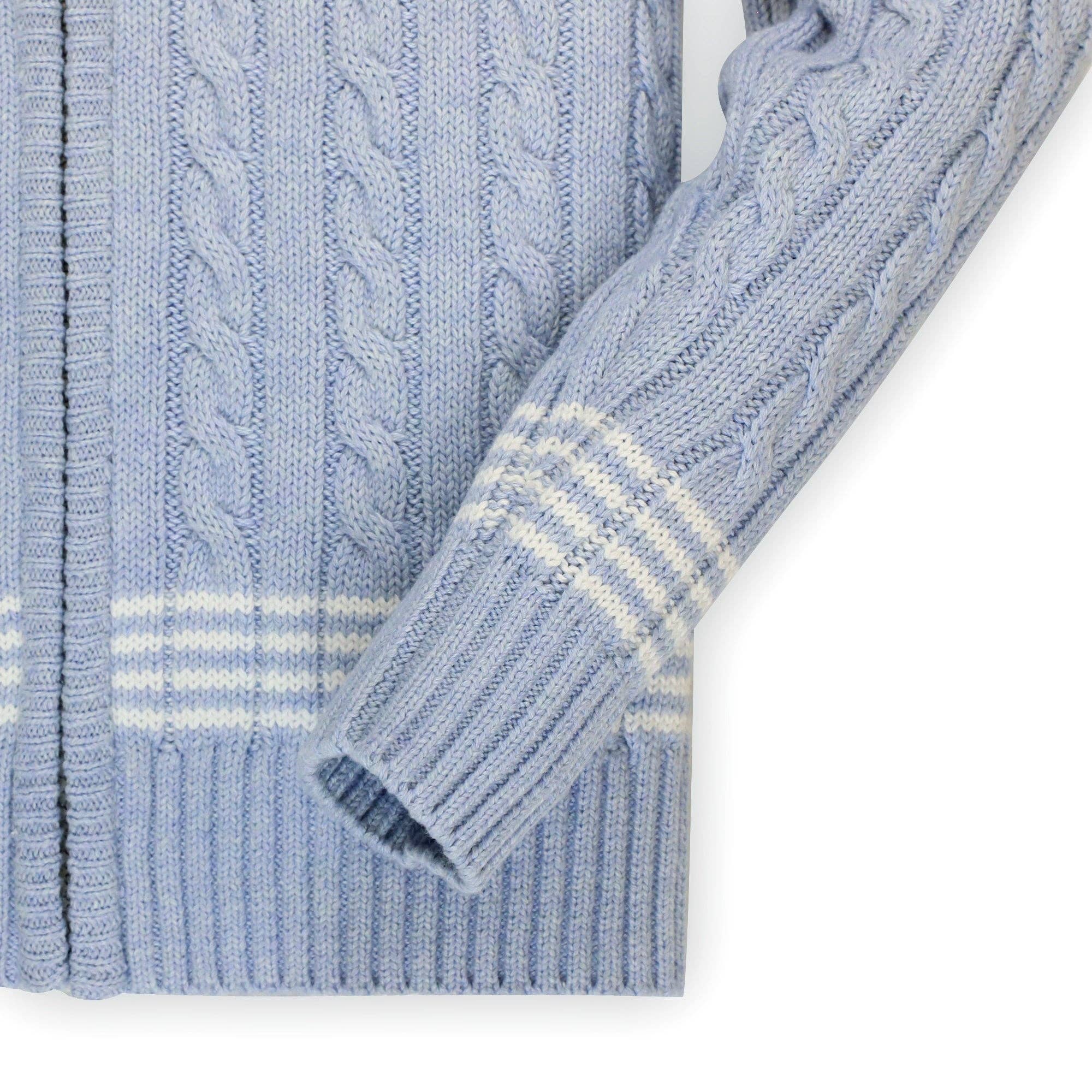 Image of Zip-Up Textured Sweater